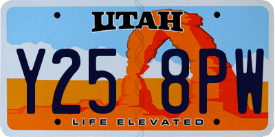 UT license plate Y258PW