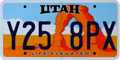 UT license plate Y258PX