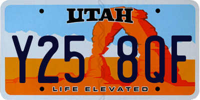 UT license plate Y258QF