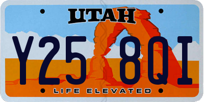 UT license plate Y258QI