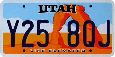 UT license plate Y258QJ