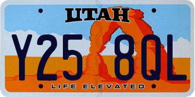 UT license plate Y258QL