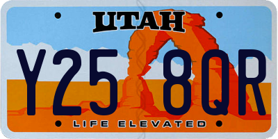 UT license plate Y258QR