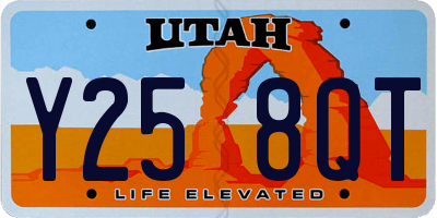 UT license plate Y258QT