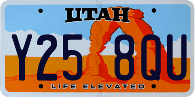 UT license plate Y258QU