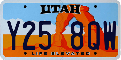 UT license plate Y258QW