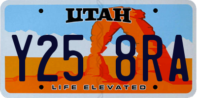 UT license plate Y258RA