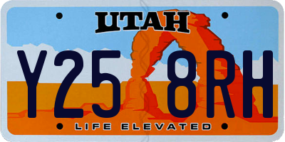 UT license plate Y258RH