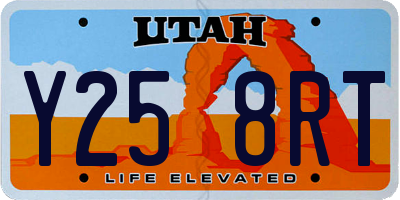 UT license plate Y258RT