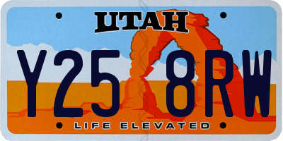 UT license plate Y258RW