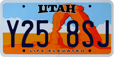 UT license plate Y258SJ