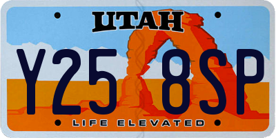 UT license plate Y258SP