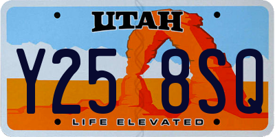 UT license plate Y258SQ