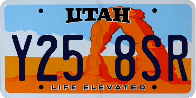 UT license plate Y258SR