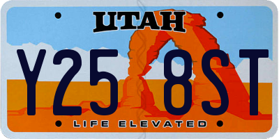 UT license plate Y258ST