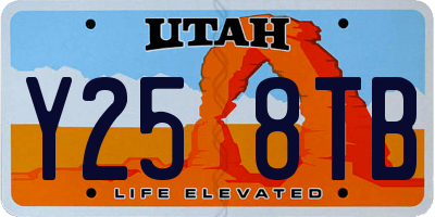 UT license plate Y258TB
