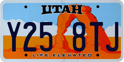 UT license plate Y258TJ