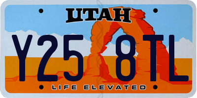 UT license plate Y258TL