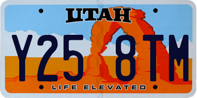 UT license plate Y258TM