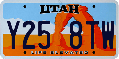 UT license plate Y258TW