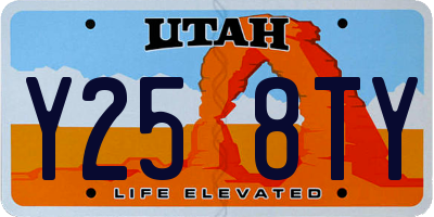 UT license plate Y258TY