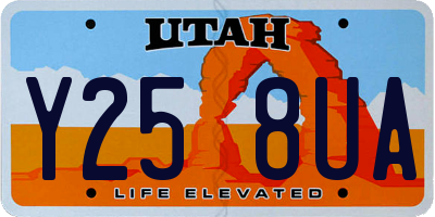 UT license plate Y258UA