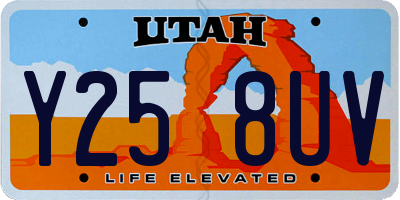 UT license plate Y258UV