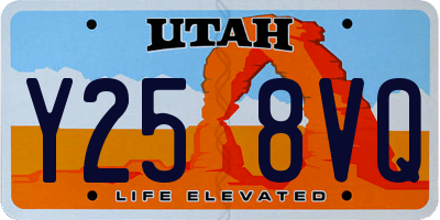 UT license plate Y258VQ