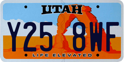 UT license plate Y258WF