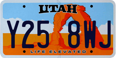UT license plate Y258WJ