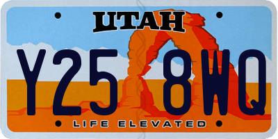UT license plate Y258WQ