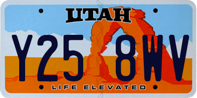 UT license plate Y258WV