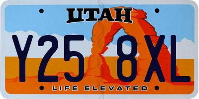 UT license plate Y258XL