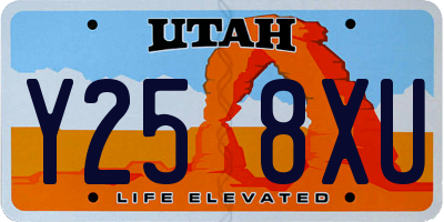 UT license plate Y258XU