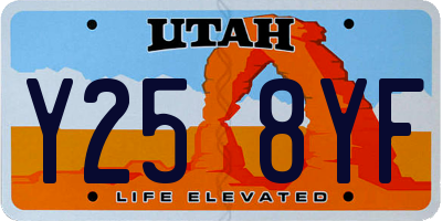 UT license plate Y258YF