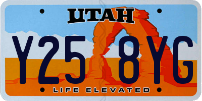UT license plate Y258YG