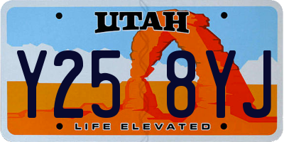 UT license plate Y258YJ
