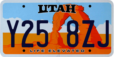UT license plate Y258ZJ