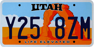 UT license plate Y258ZM