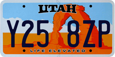 UT license plate Y258ZP