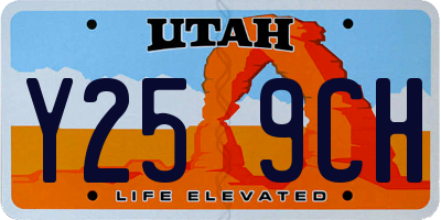 UT license plate Y259CH