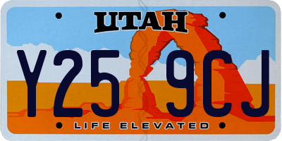 UT license plate Y259CJ