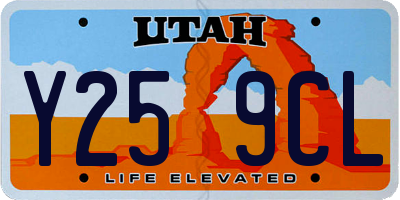 UT license plate Y259CL