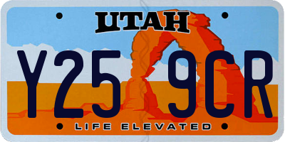 UT license plate Y259CR
