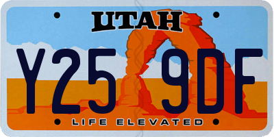 UT license plate Y259DF