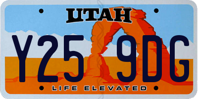 UT license plate Y259DG