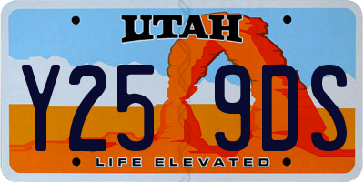 UT license plate Y259DS