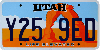 UT license plate Y259ED