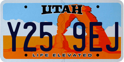 UT license plate Y259EJ