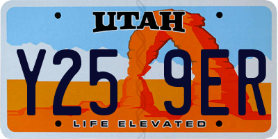 UT license plate Y259ER